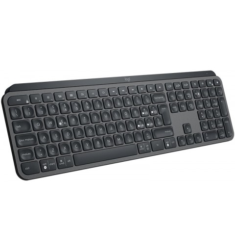 Logitech MX Keys Advanced Wireless Illuminated Keyboard clavier RF sans fil + Bluetooth QWERTY Italien Graphite