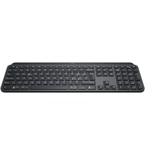 Logitech MX Keys Advanced Wireless Illuminated Keyboard clavier RF sans fil + Bluetooth QWERTY Italien Graphite