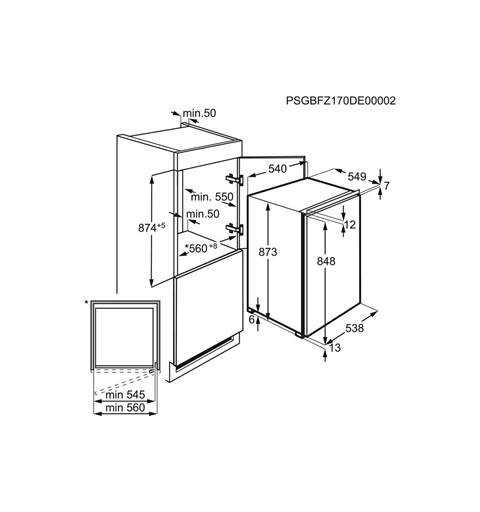 Electrolux LUB3AE88S congélateur Intégré (placement) 98 L E Blanc