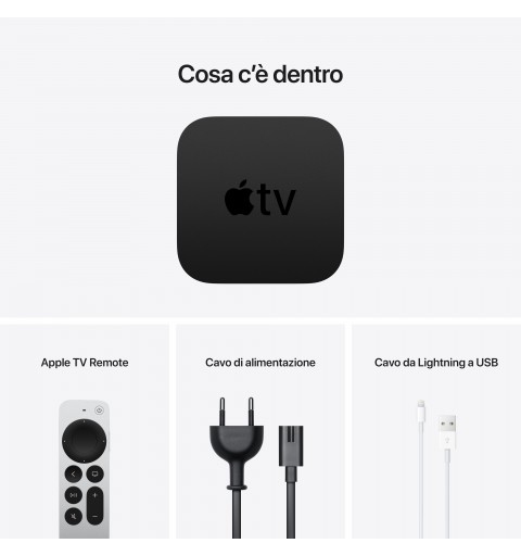 Apple TV HD Schwarz, Silber Full HD 32 GB WLAN Eingebauter Ethernet-Anschluss