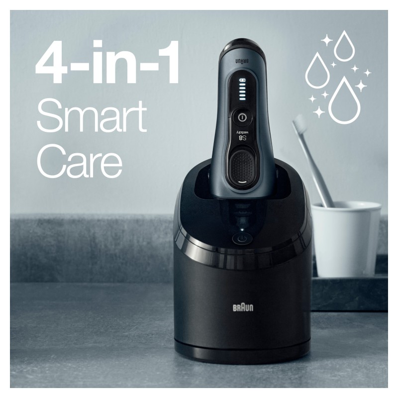 Braun Series 8 8453cc Folienschaber Trimmer Schwarz, Grau