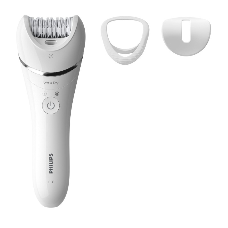 Philips BRE700 00 epilator 32 tweezers Silver, White