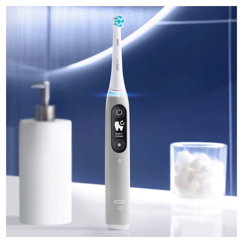 Oral-B iO 80351524 Elektrische Zahnbürste Erwachsener Vibrierende Zahnbürste Grau