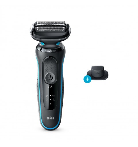 Braun Series 5 50-M1200S afeitadora Máquina de afeitar de láminas Recortadora Negro, Azul