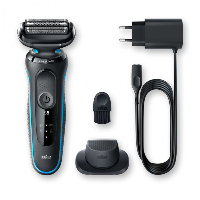 Braun Series 5 50-M1200S men's shaver Foil shaver Trimmer Black, Blue