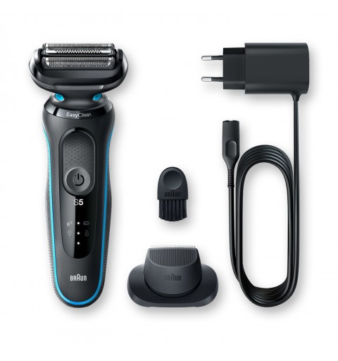 Braun Series 5 50-M1200S Herrenrasierapparat Folienschaber Trimmer Schwarz, Blau