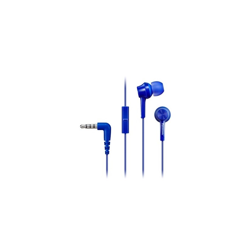 Panasonic RP-TCM115E Auricolare Cablato In-ear Musica e Chiamate Blu