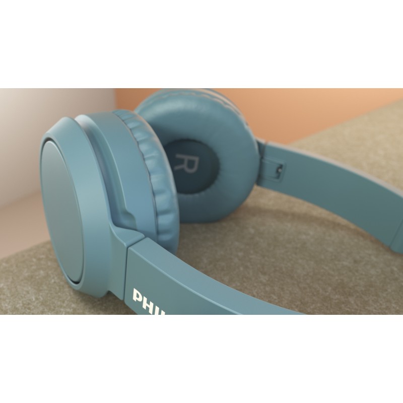 Philips 4000 series TAH4205BL 00 cuffia e auricolare Wireless A Padiglione Musica e Chiamate USB tipo-C Bluetooth Blu