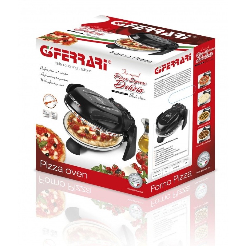 G3 Ferrari Delizia Pizzamacher Ofen 1 Pizza Pizzen 1200 W Schwarz