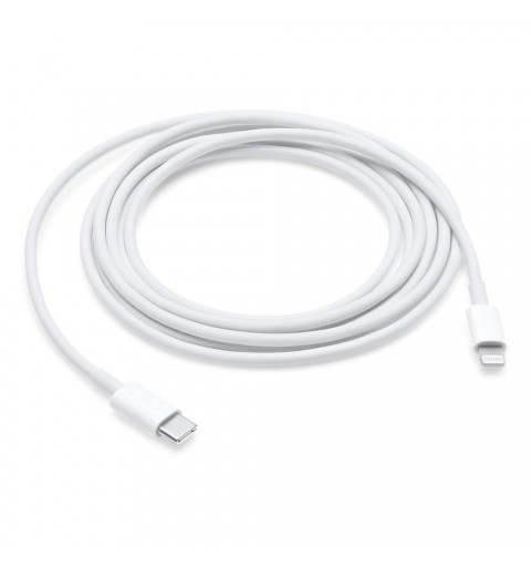 Apple MQGH2ZM A cable de conector Lightning 2 m Blanco