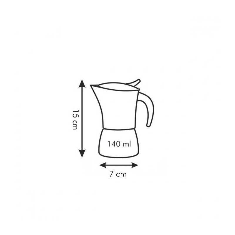 Tescoma Monte Carlo Moka 0,14 L Acciaio inossidabile