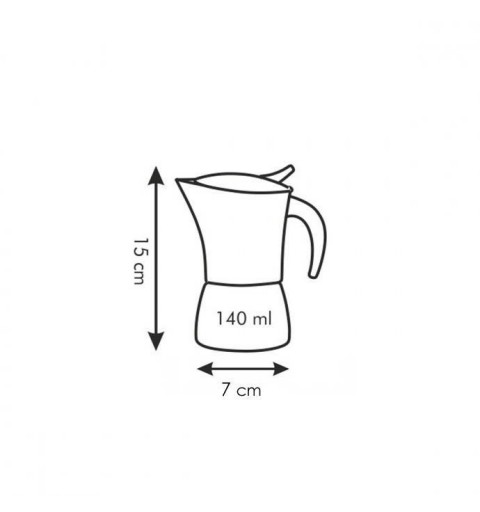 Tescoma Monte Carlo Moka 0,14 L Acciaio inossidabile