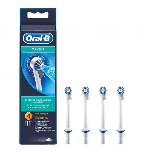 Oral-B OxyJet 80298118 Elektrischer Zahnbürstenkopf 4 Stück(e) Blau, Weiß