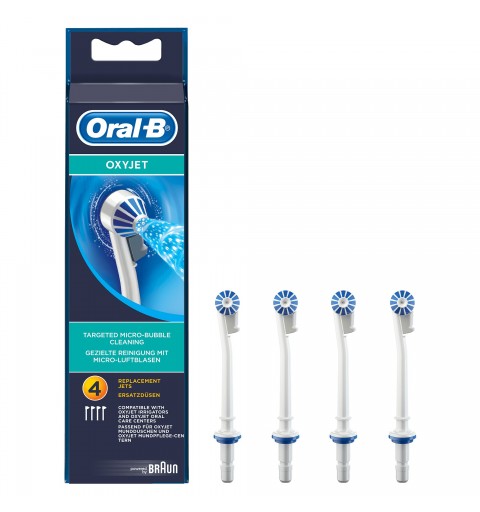 Oral-B OxyJet 80298118 tête de brosses 4 pièce(s) Bleu, Blanc