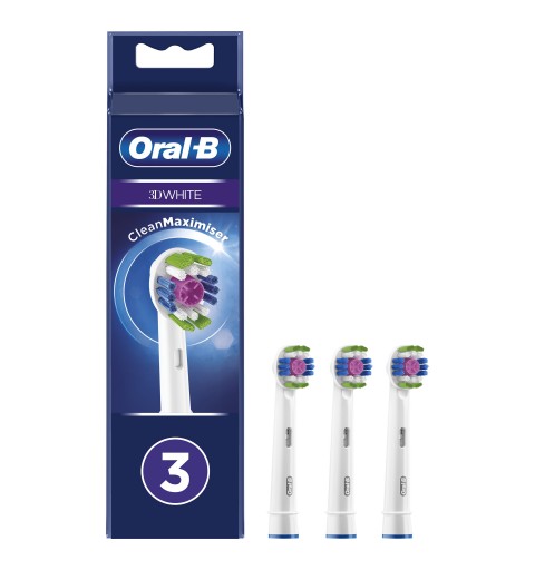 Oral-B 3D White 80338474 Elektrischer Zahnbürstenkopf 3 Stück(e) Weiß