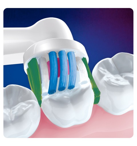Oral-B 3D White Testine Di Ricambio Con Tecnologia CleanMaximiser, Confezione Da 3 Pezzi