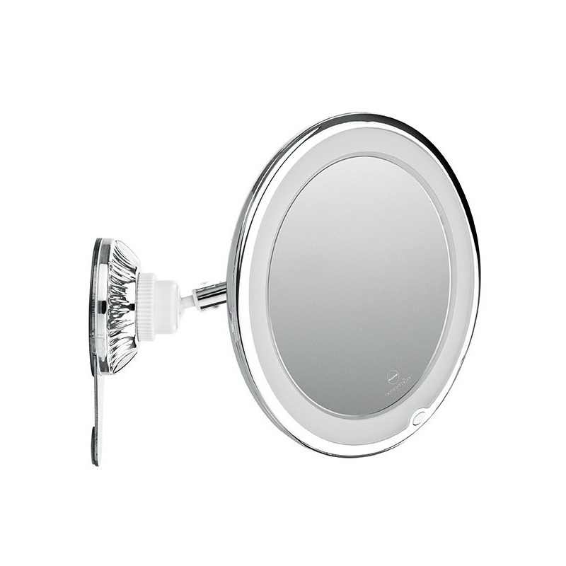Macom Sensation 229 miroir de maquillage Ventouse Rond Chrome