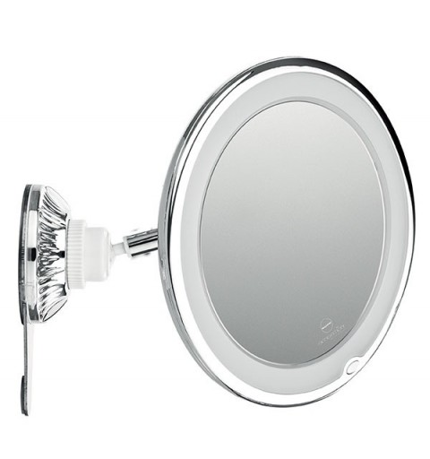 Macom Sensation 229 miroir de maquillage Ventouse Rond Chrome