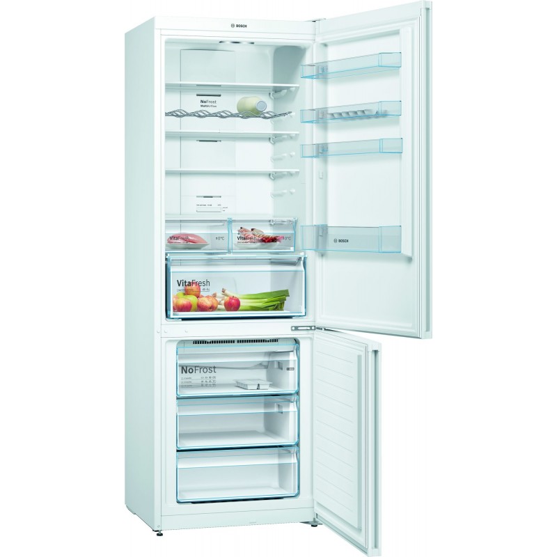 Bosch Serie 4 KGN49XWEA Kühl- und Gefrierkombination Freistehend 438 l E Weiß
