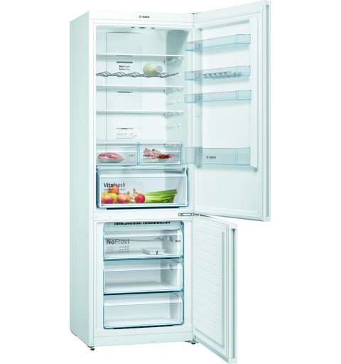 Bosch Serie 4 KGN49XWEA réfrigérateur-congélateur Autoportante 438 L E Blanc