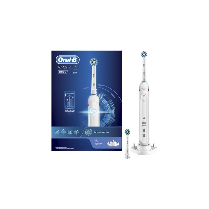 Oral-B SmartSeries Smart 4 4100S Erwachsener Rotierende-vibrierende Zahnbürste Weiß