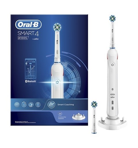 Oral-B SmartSeries Smart 4 4100S Adulte Brosse à dents rotative oscillante Blanc