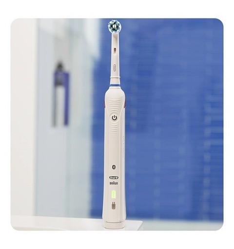 Oral-B SmartSeries Smart 4 4100S Erwachsener Rotierende-vibrierende Zahnbürste Weiß