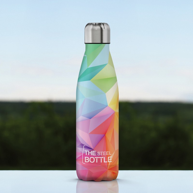 The Steel Bottle Art Series No3 - Geometric Color