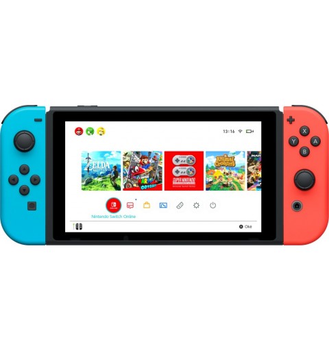 Nintendo Switch V2 2019 console da gioco portatile 15,8 cm (6.2") 32 GB Wi-Fi Nero, Blu, Rosso