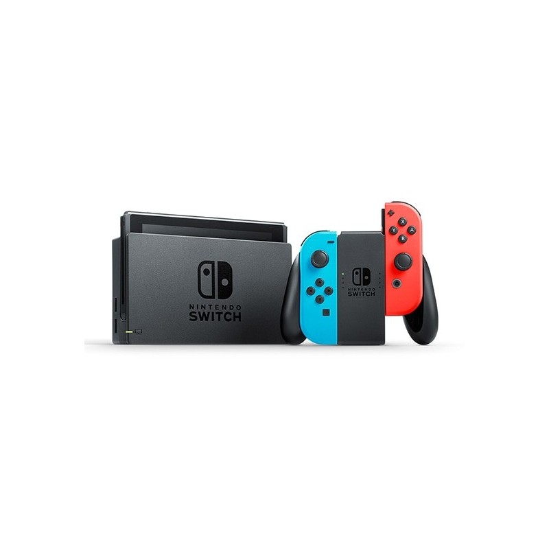 Nintendo Switch V2 2019 console da gioco portatile 15,8 cm (6.2") 32 GB Wi-Fi Nero, Blu, Rosso