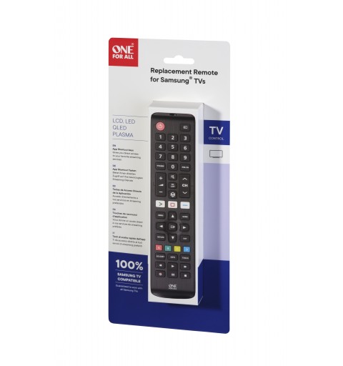 One For All TV Replacement Remotes URC4910 telecomando IR Wireless Pulsanti