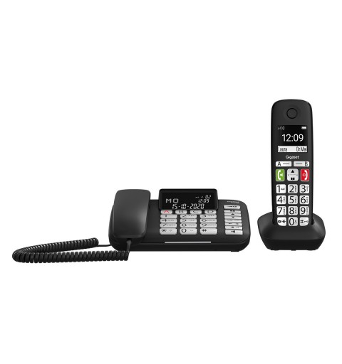 Gigaset DL780 Plus Analoges DECT-Telefon Anrufer-Identifikation Schwarz