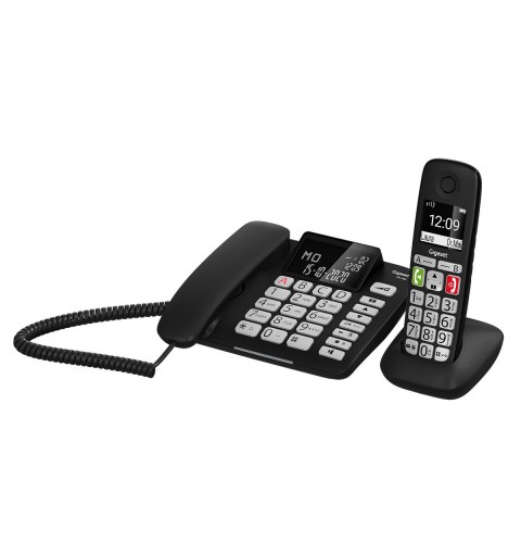 Gigaset DL780 Plus Analoges DECT-Telefon Anrufer-Identifikation Schwarz