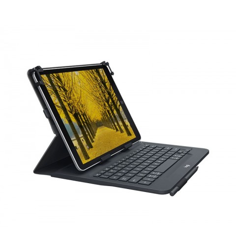 Logitech Universal Folio with integrated keyboard for 9-10 inch tablets Nero Bluetooth QWERTY Italiano