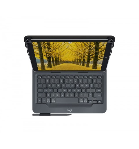 Logitech Universal Folio with integrated keyboard for 9-10 inch tablets Black Bluetooth QWERTY Italian