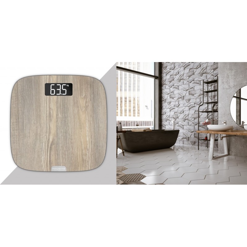 Rowenta BS1600 personal scale Square Wood Electronic personal scale