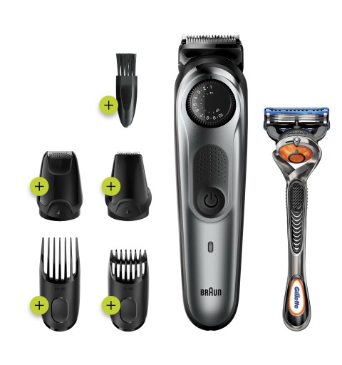 Braun BeardTrimmer BT7220 Schwarz, Grau