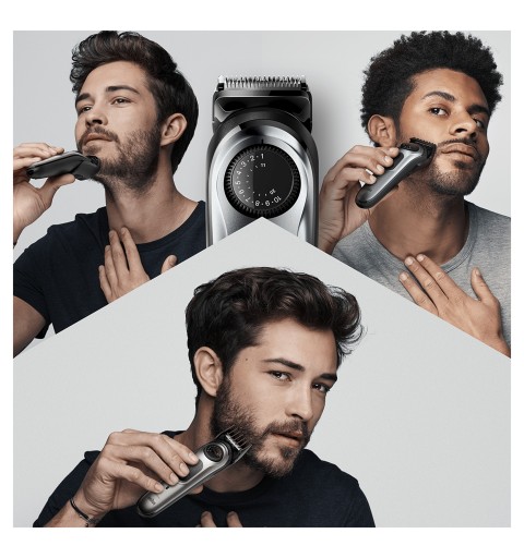 Braun BeardTrimmer BT7220 Schwarz, Grau