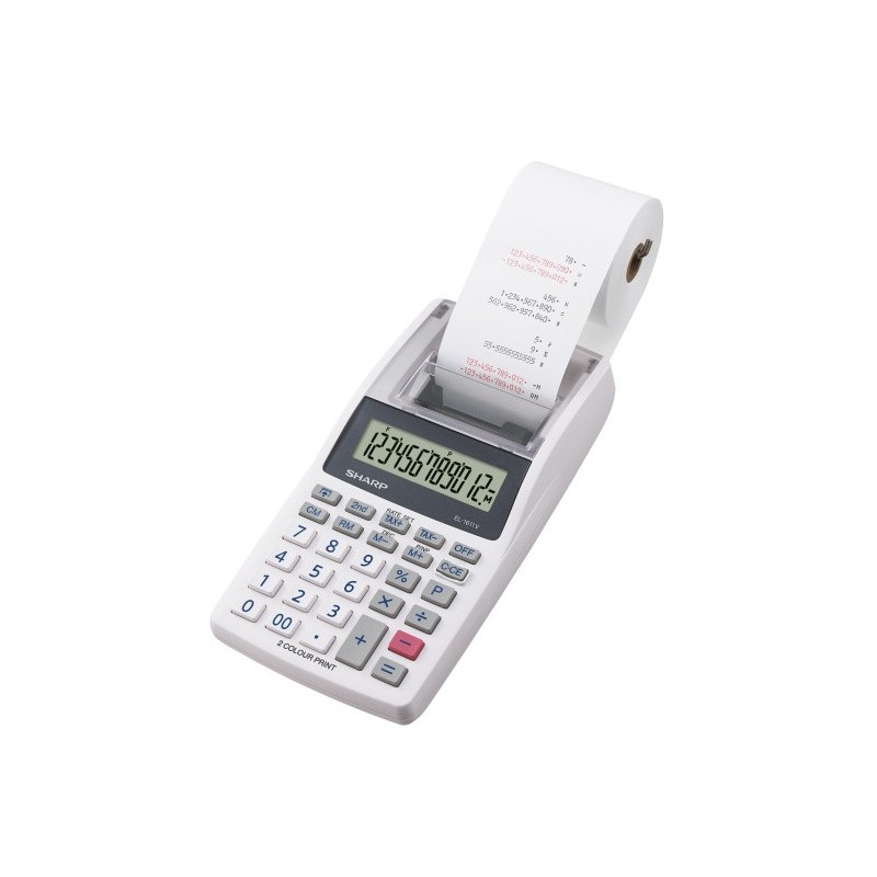 Sharp EL-1611V calculadora Escritorio Calculadora financiera Gris, Blanco