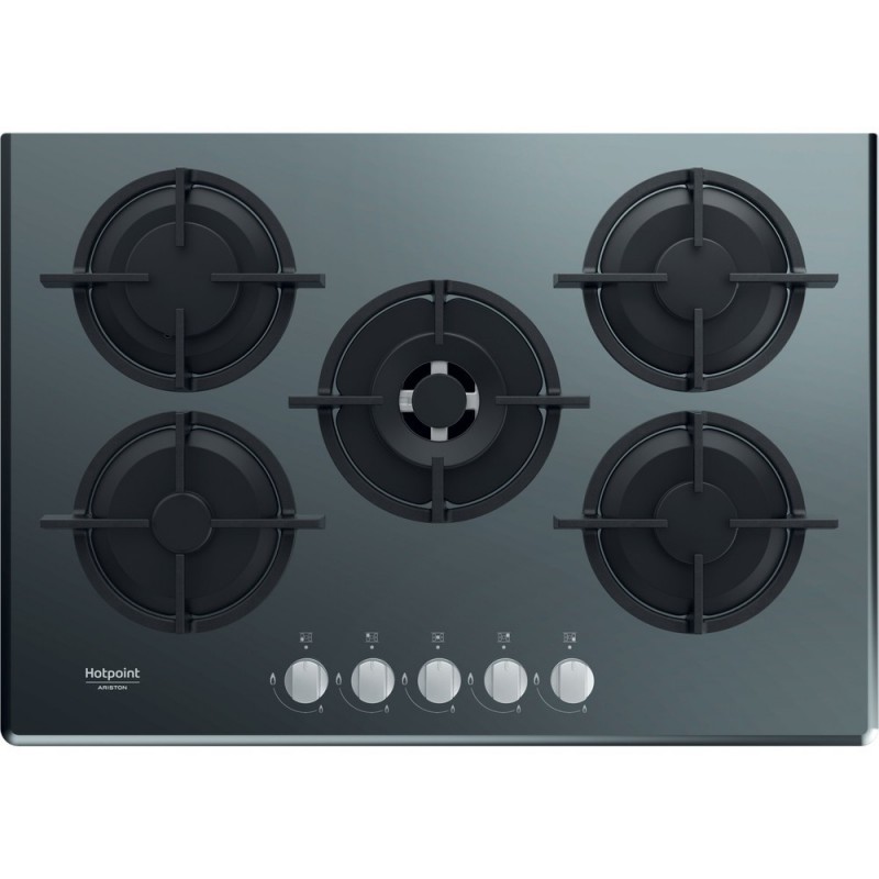 Hotpoint HAGD 72S MR Espejo Integrado 73 cm Encimera de gas 5 zona(s)