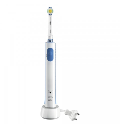 Oral-B Professional Care 600 White & Clean Adulto Spazzolino rotante-oscillante Blu, Bianco