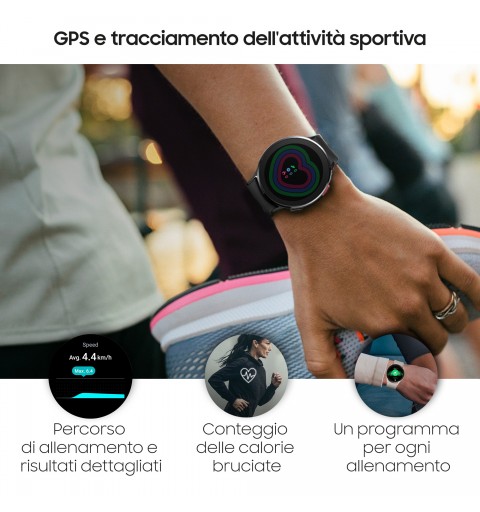 Samsung Galaxy Watch 4 40mm 3,05 cm (1.2") SAMOLED Noir GPS (satellite)
