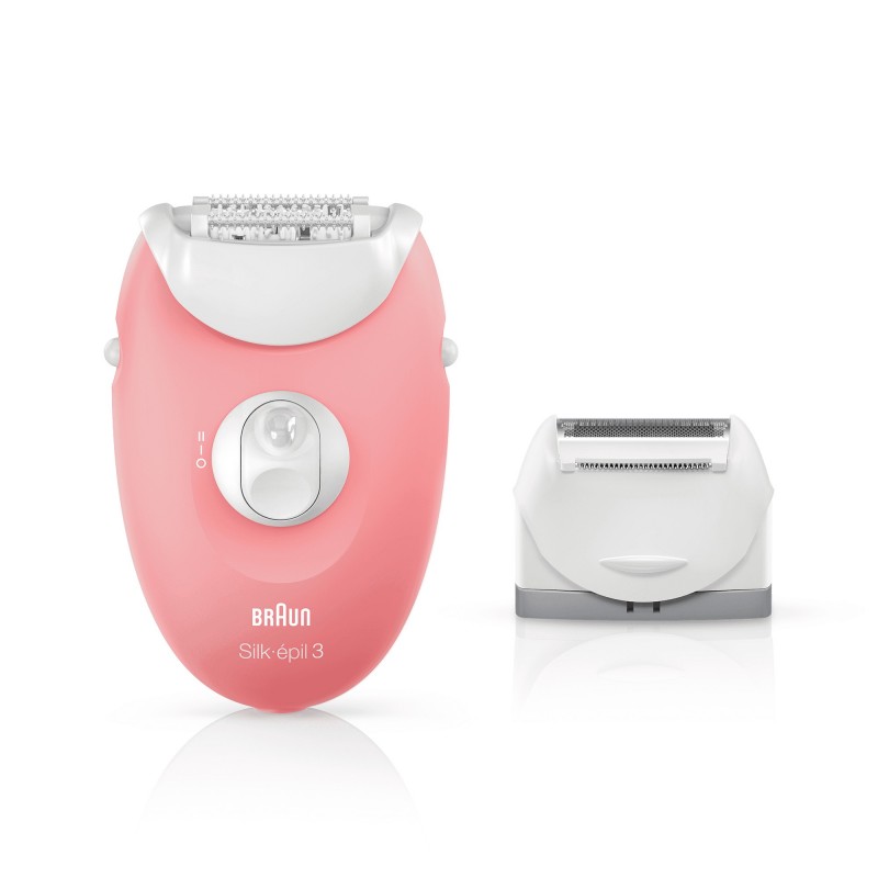 Braun Silk-épil 3 81683691 épilateur 20 pince(s) Rose, Blanc