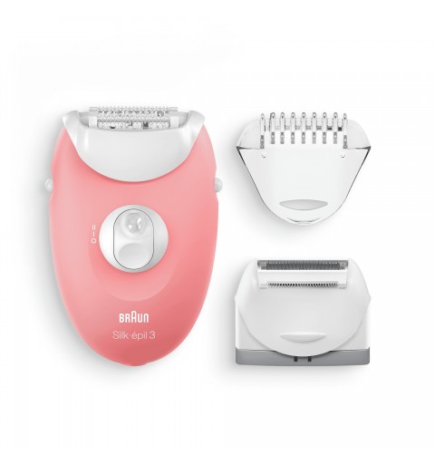 Braun Silk-épil 3 81683691 épilateur 20 pince(s) Rose, Blanc