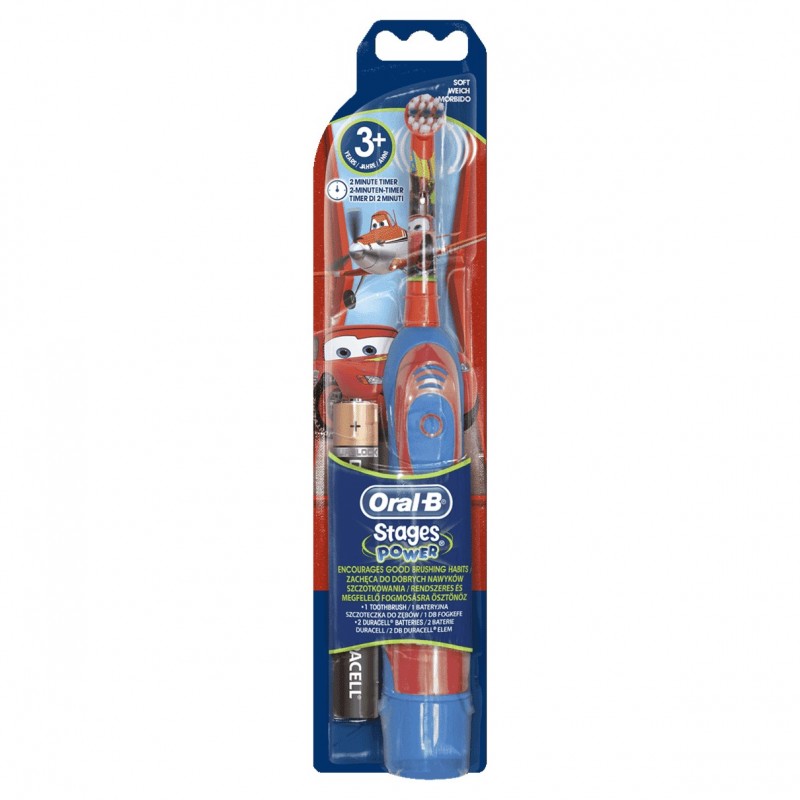Oral-B 400KIDS cepillo eléctrico para dientes Niño Cepillo dental giratorio Azul, Rojo