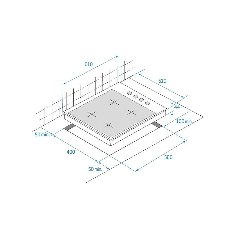 Beko HIGG641C3SX Acciaio inossidabile Da incasso 60 cm Gas 4 Fornello(i)