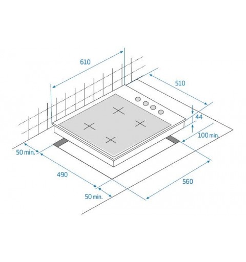 Beko HIGG641C3SX Acciaio inossidabile Da incasso 60 cm Gas 4 Fornello(i)