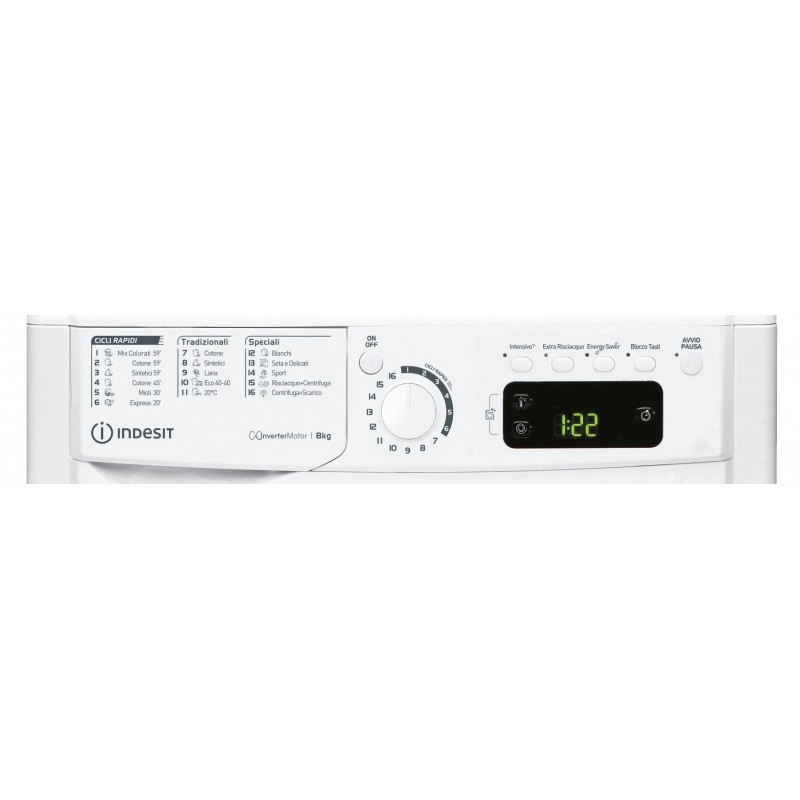 Indesit EWE 81283 W IT N lavadora Carga frontal 8 kg 1200 RPM D Blanco