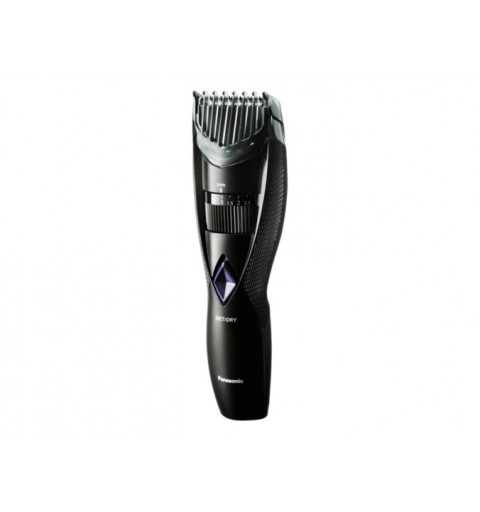 Panasonic ER-GB37, Regolabarba e tagliacapelli, Pettine accessorio, Wet&Dry, Silver