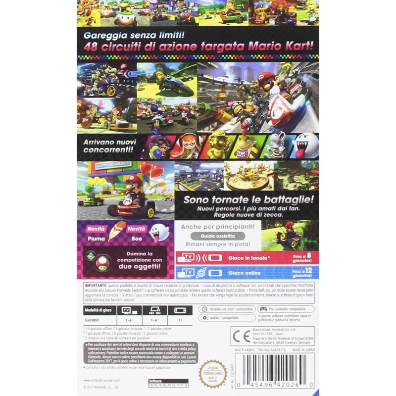 Nintendo Mario Kart 8 Deluxe Standard Inglese Nintendo Switch